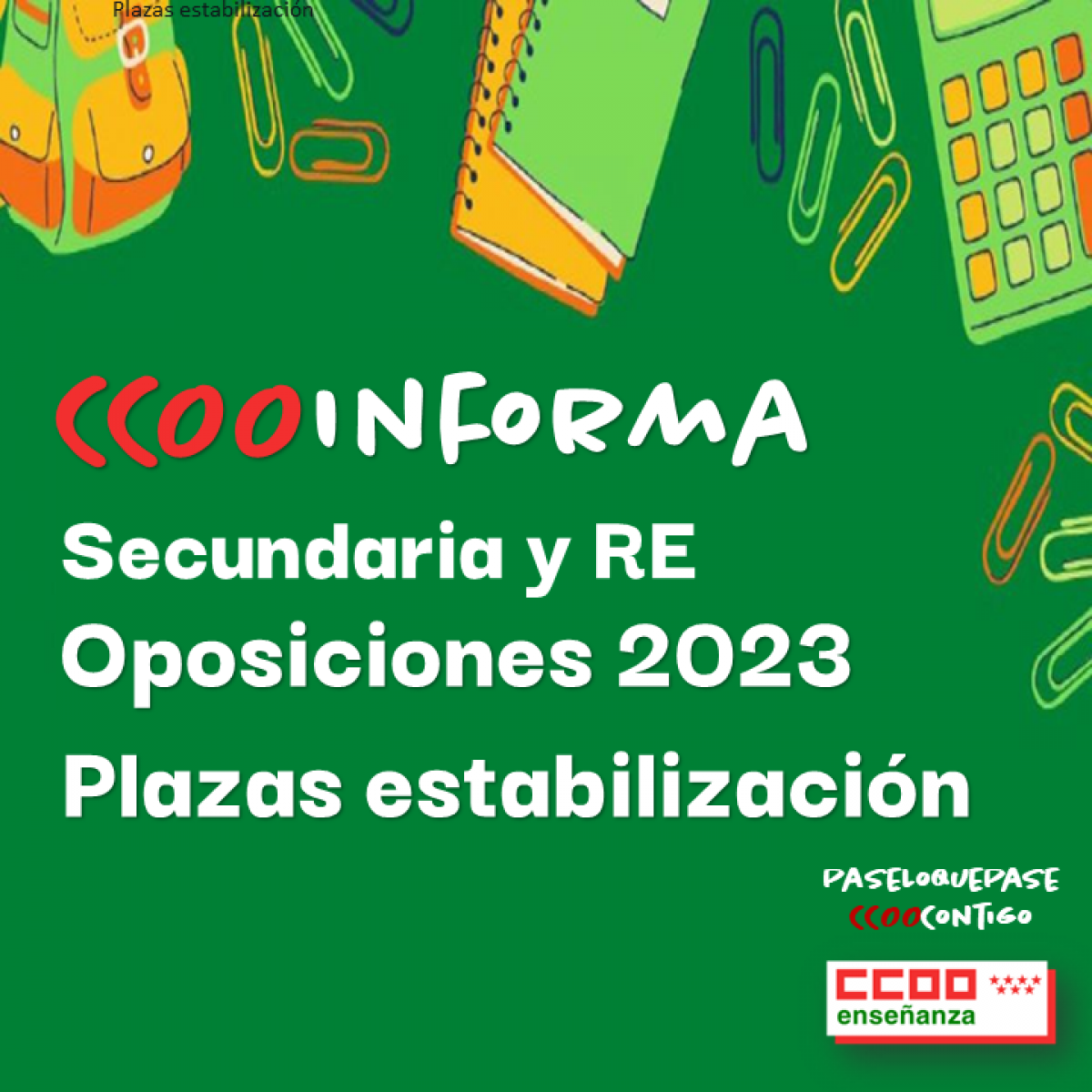 Plazas estabilizacin