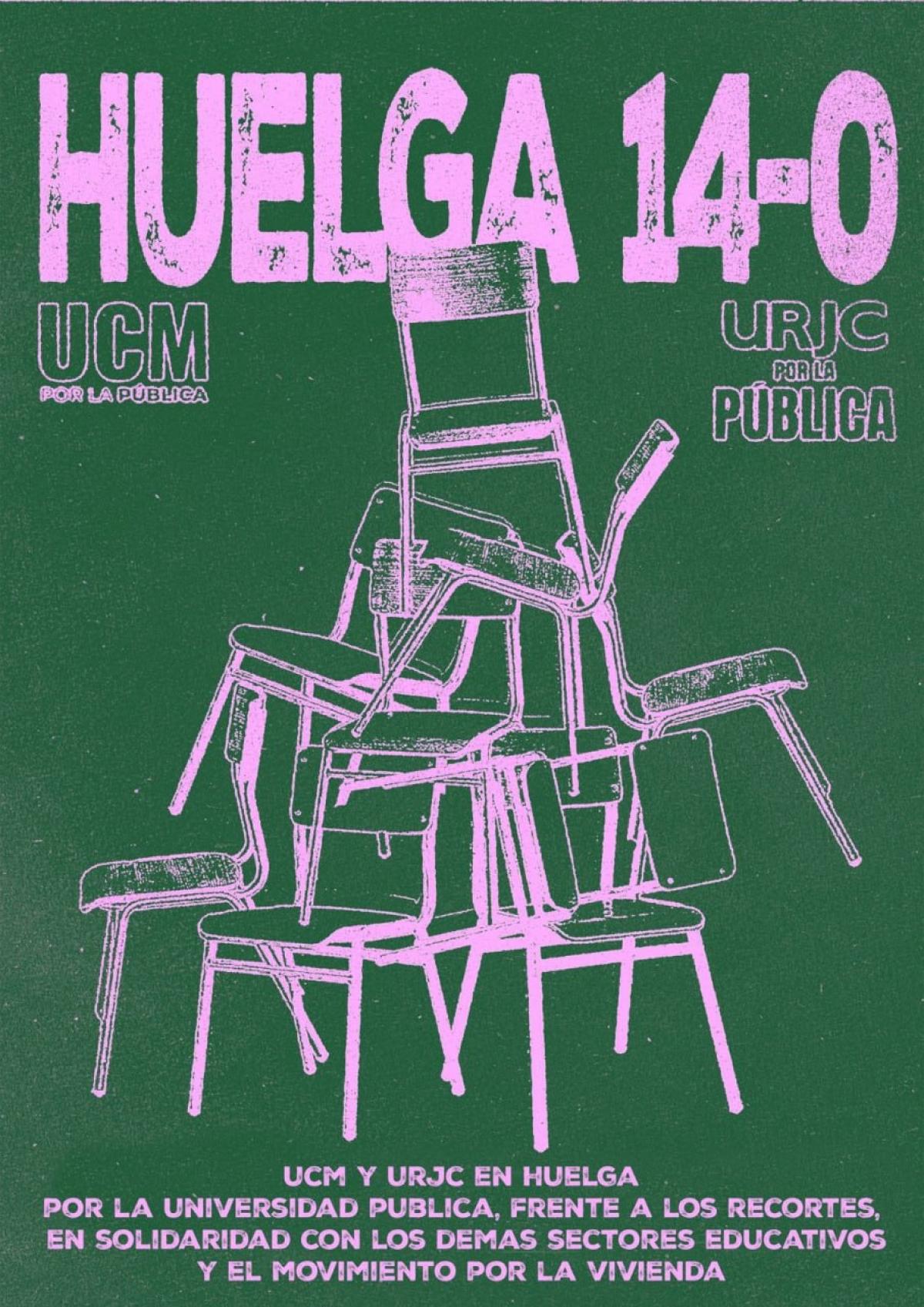 El 14 de octubre las universidades madrileñas convocan una jornada de lucha