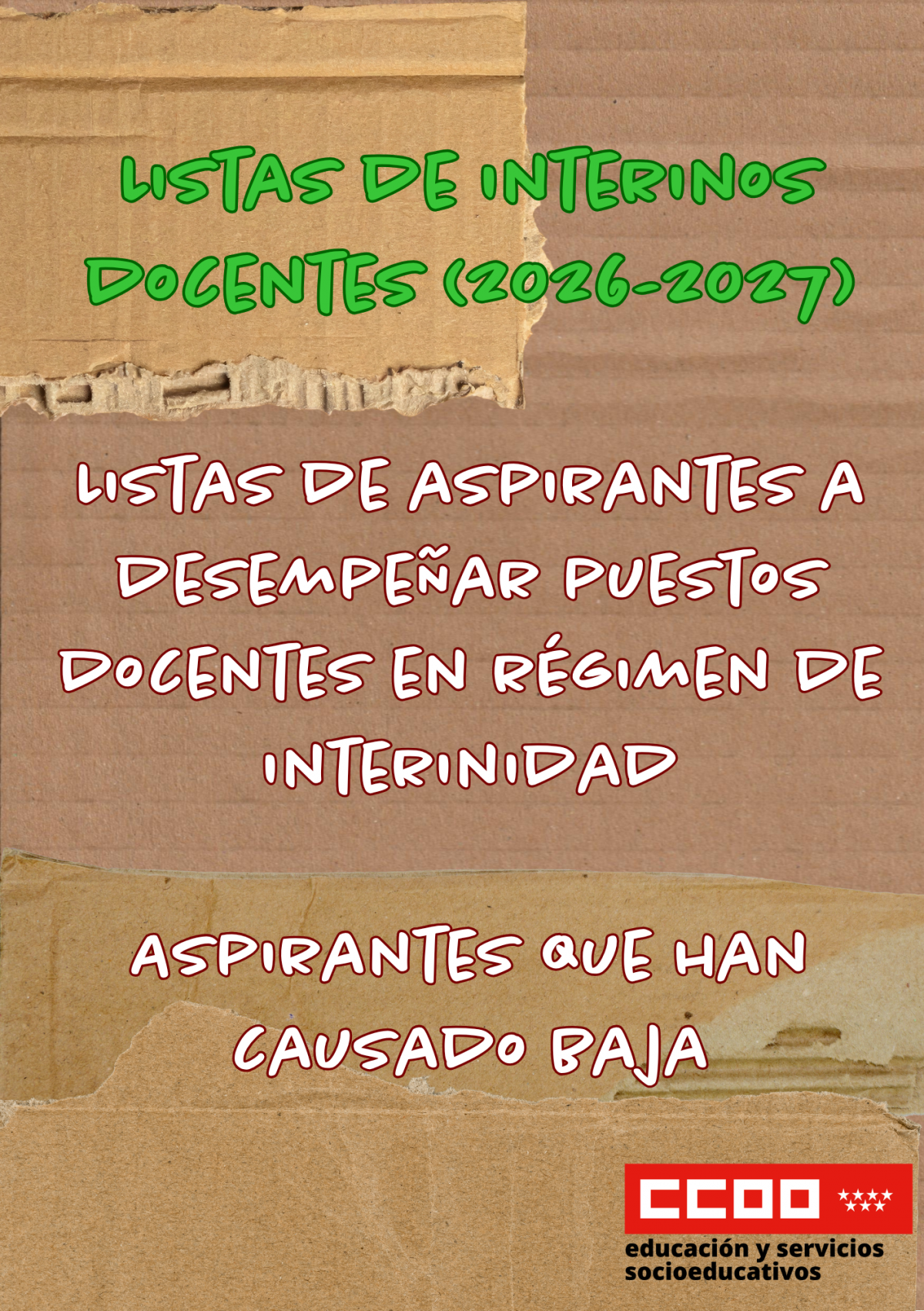 Aspirantes que han causado baja
