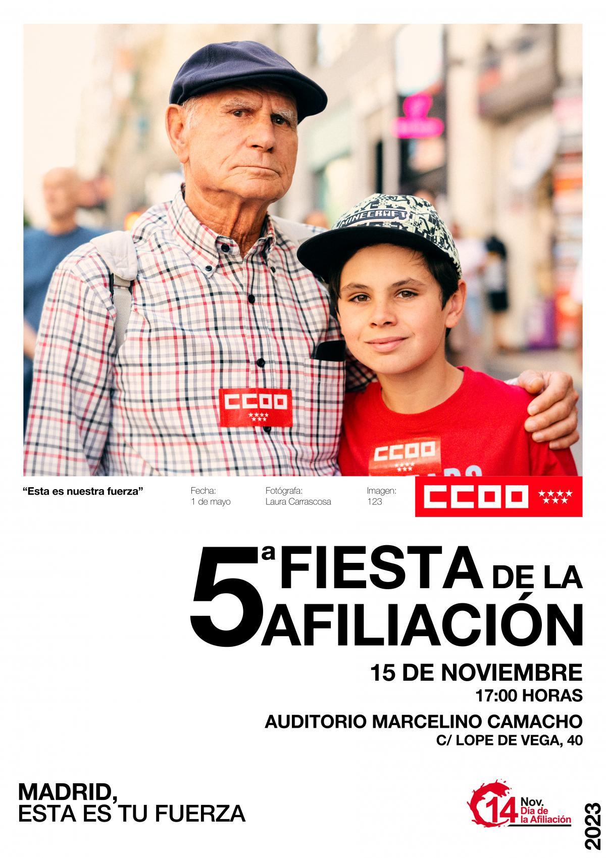 5 Fiesta de la Afiliacin de CCOO de Madrid