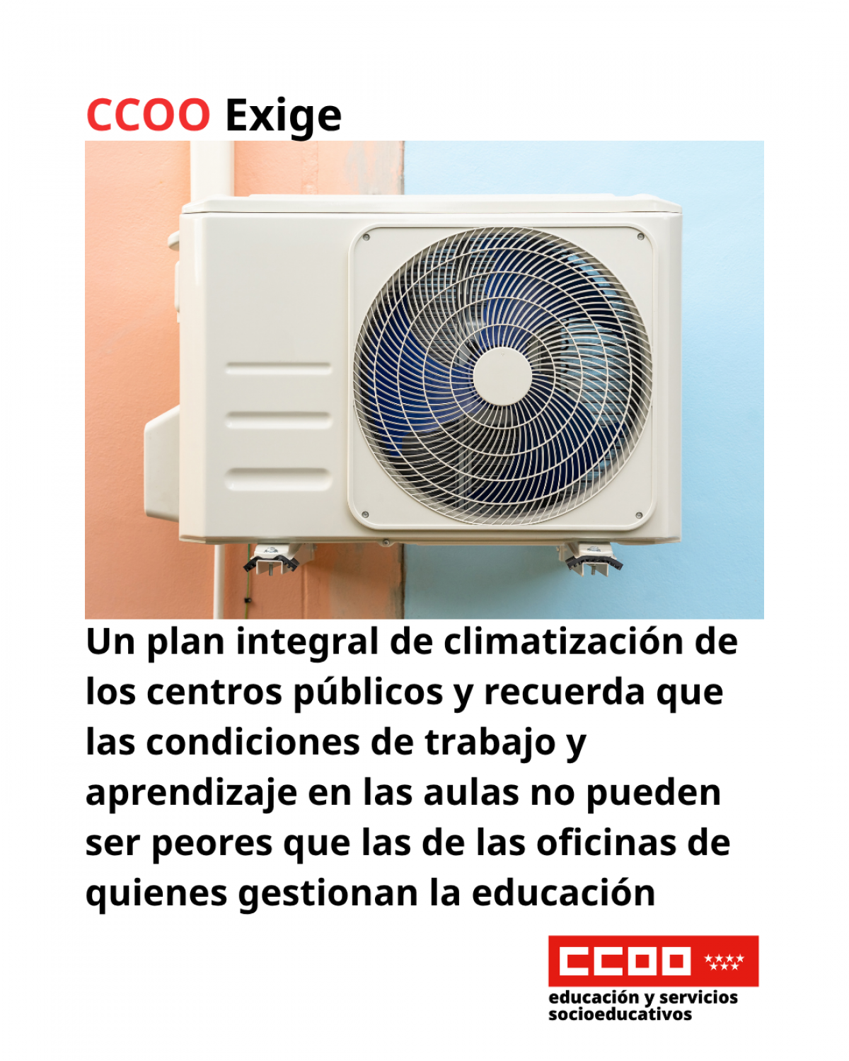 Plan integral de climatización de los centros públicos