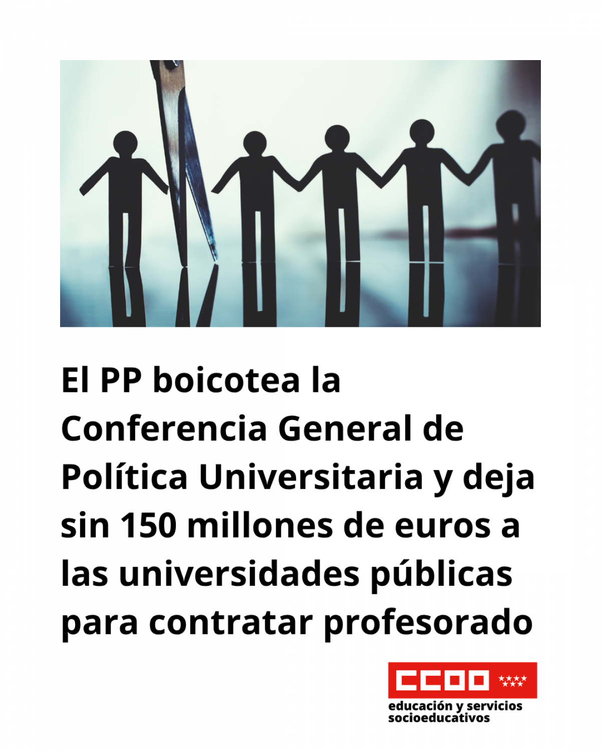El PP boicotea la Conferencia General de Política Universitaria