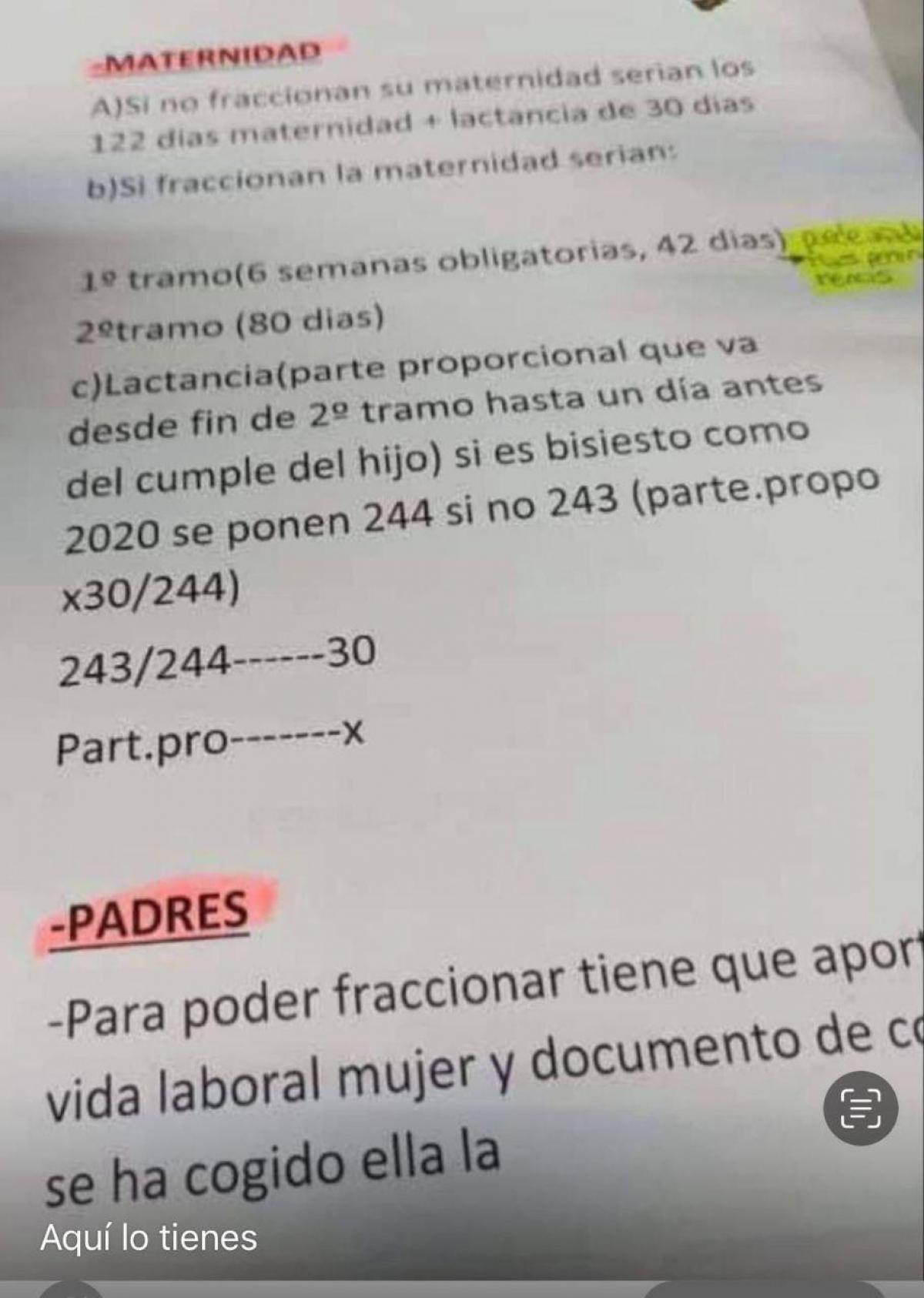 La Consejera de Educacin impide a los y las docentes el disfrute del permiso de lactancia en su modalidad de acumulacin de jornadas