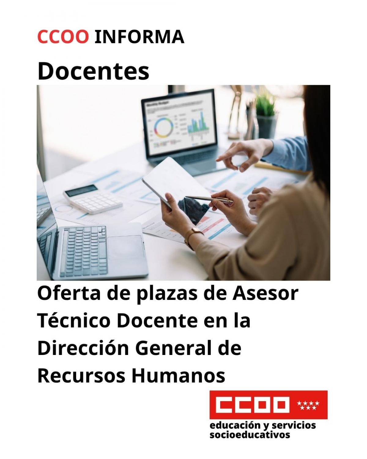 Oferta de plazas de Asesor Técnico Docente