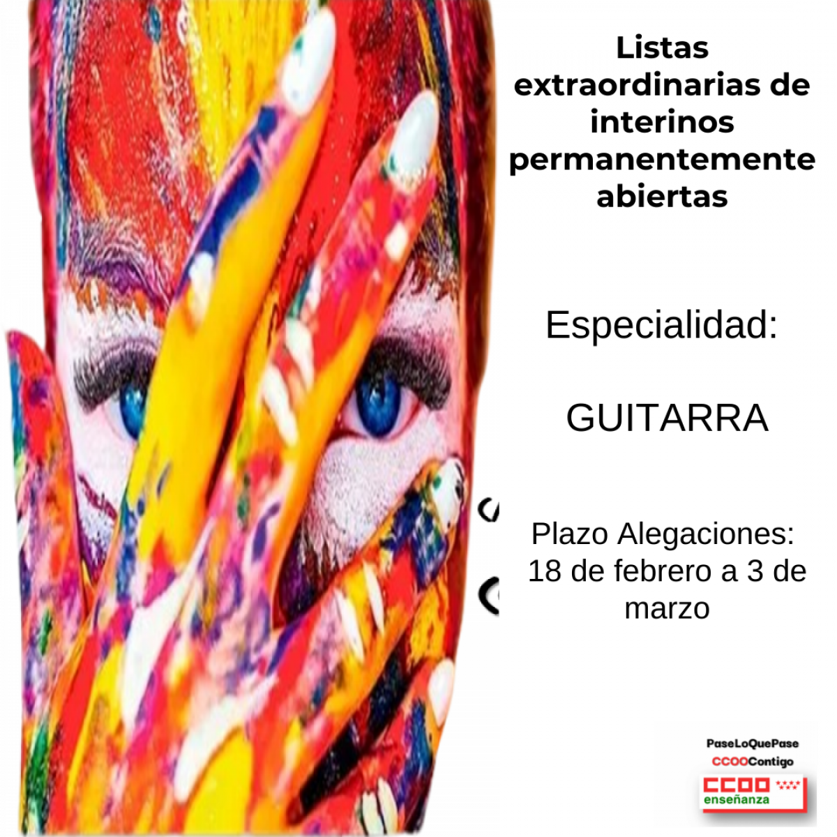 Listas Catedráticos de Música y Artes Escénicas