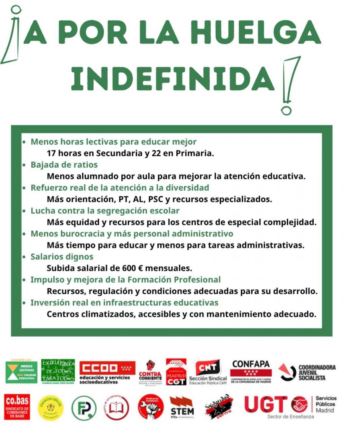 TABLA REIVINDICATIVA DOCENTES