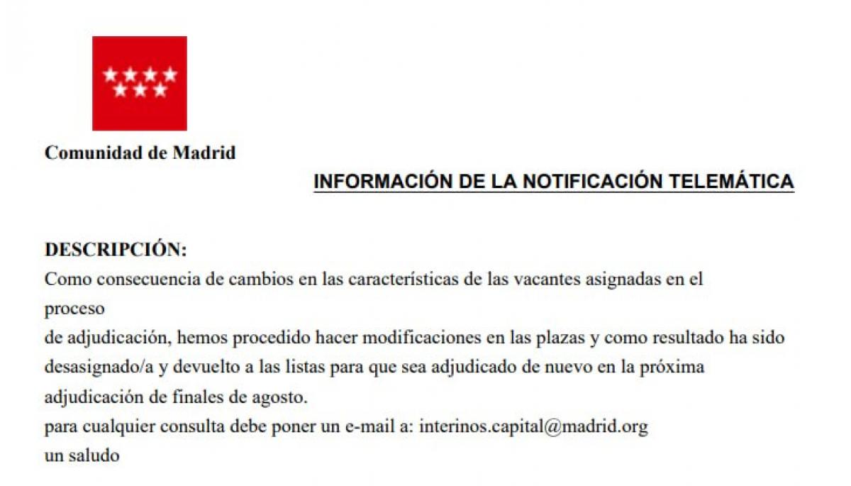 CCOO exige a la Comunidad de Madrid