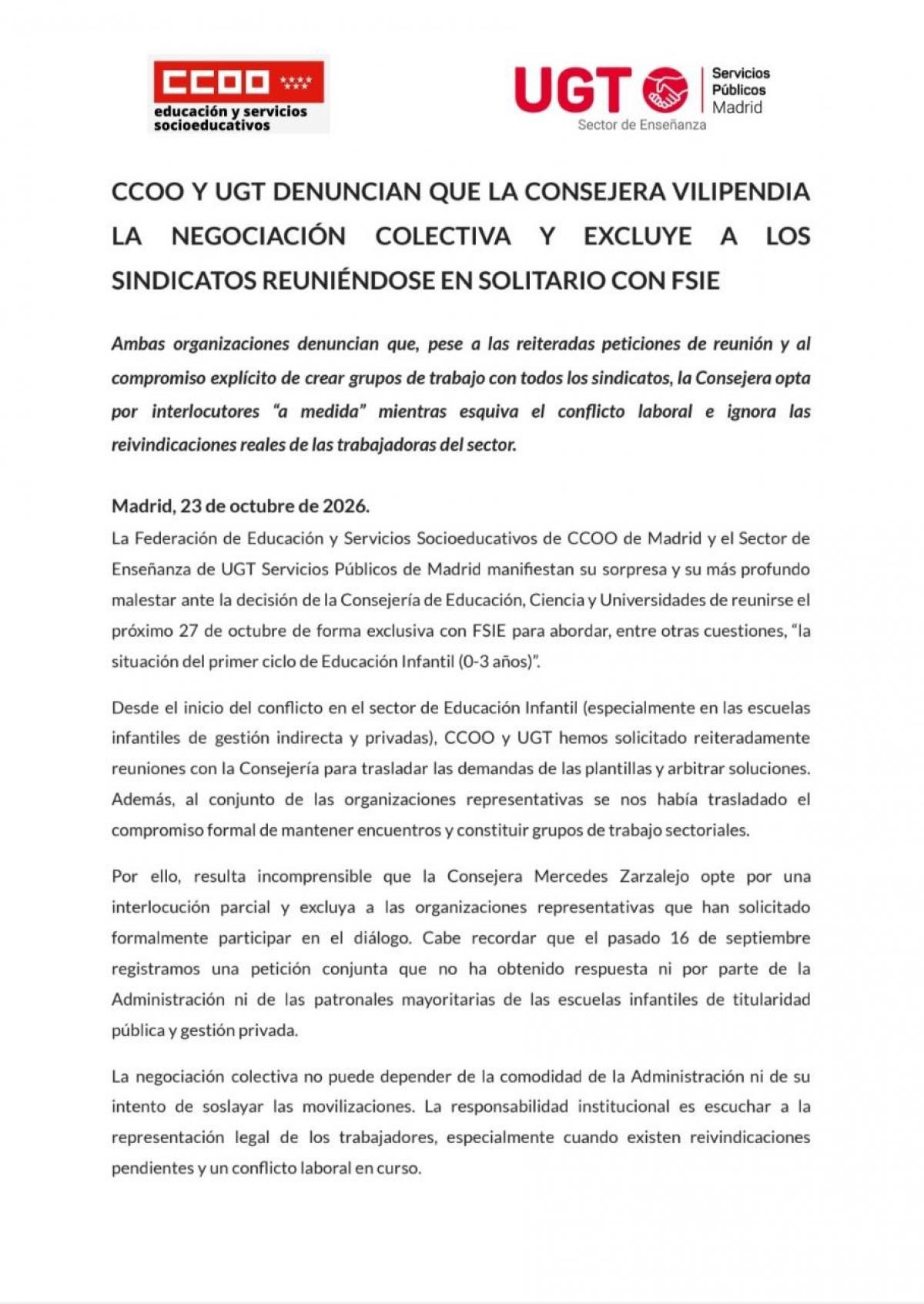Comunicado