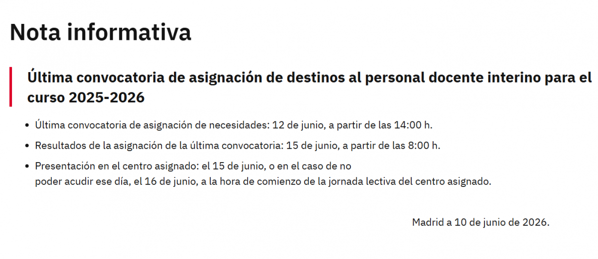 Nota informativa