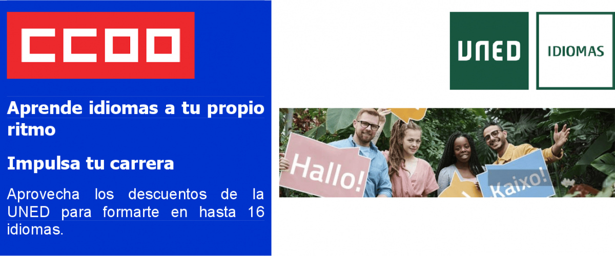 Acuerdo de CCOO con la UNED para la formacin en idiomas