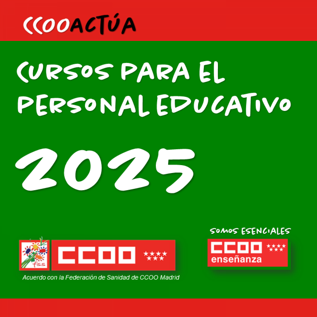 Cursos para el personal educativo 2025