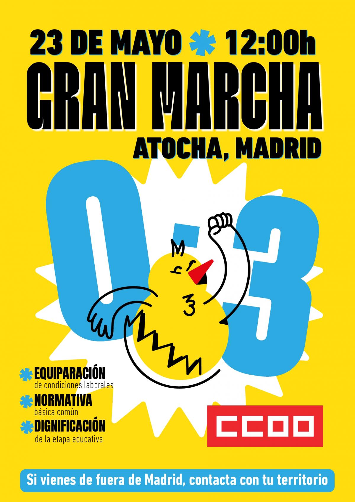 ¡Por la dignidad del 0-3! Manifestación en Madrid: 23 de mayo