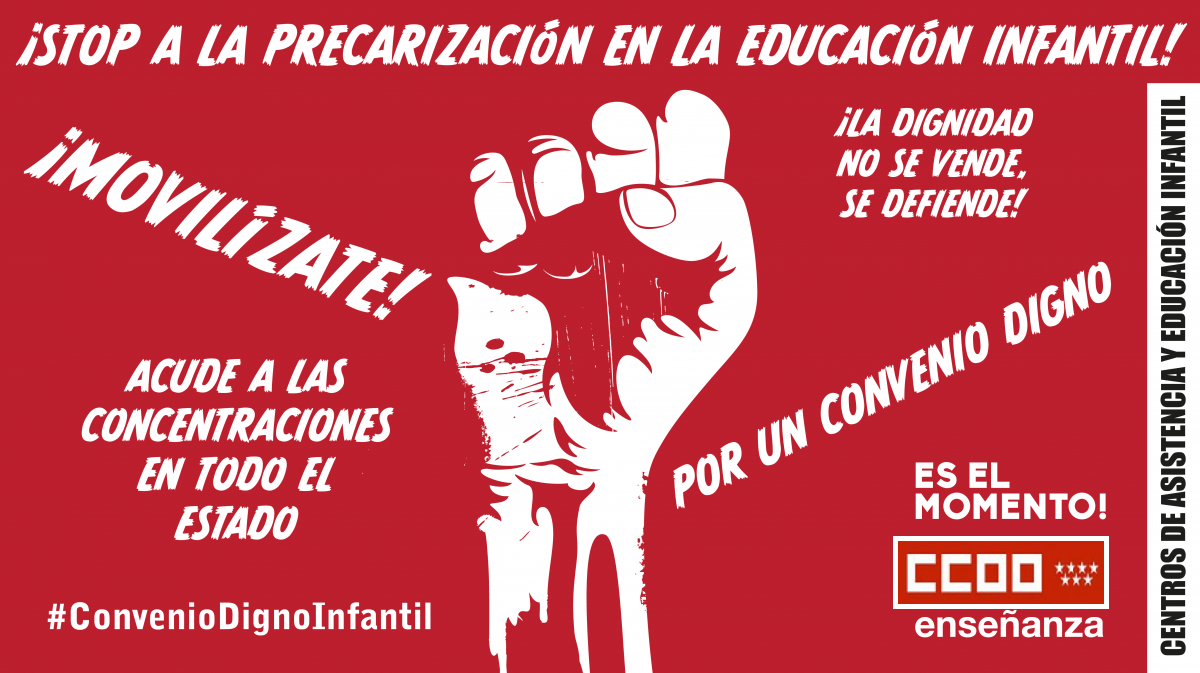 21 de mayo, huelga en el primer ciclo de Educacin Infantil