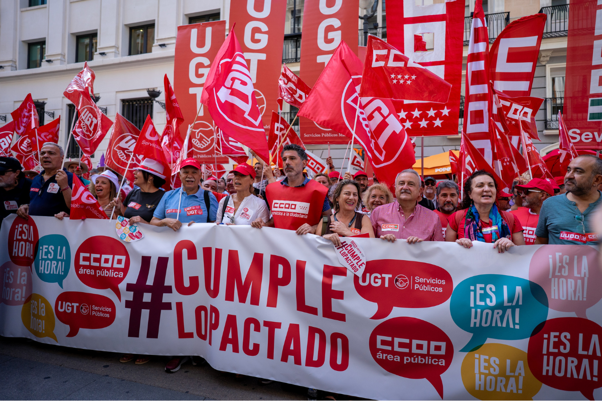 El 30 de octubre comienzan las protestas en toda España y no se descarta una huelga a nivel nacional en diciembre