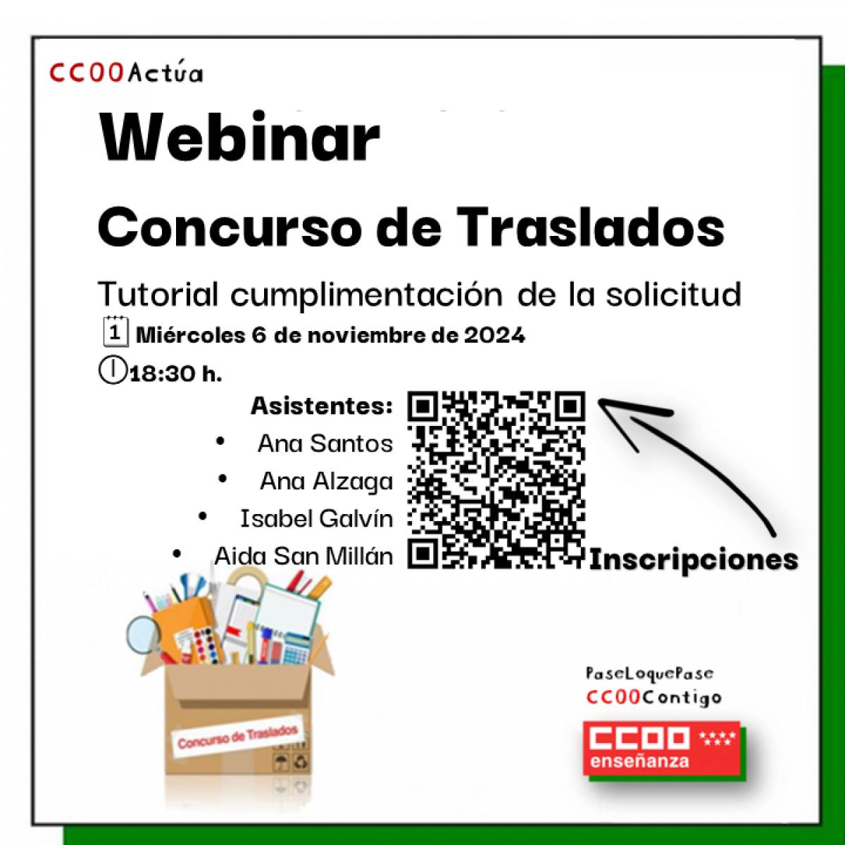 Webinar Concurso de Traslados