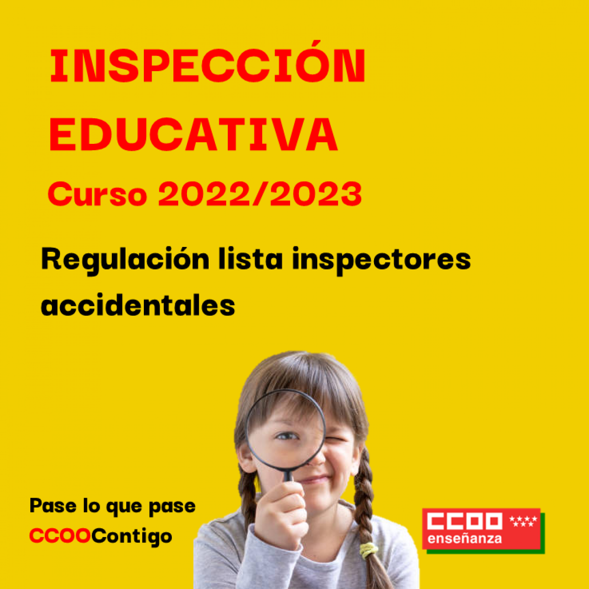 Regulación lista de inspectores accidentales curso 2022/2023