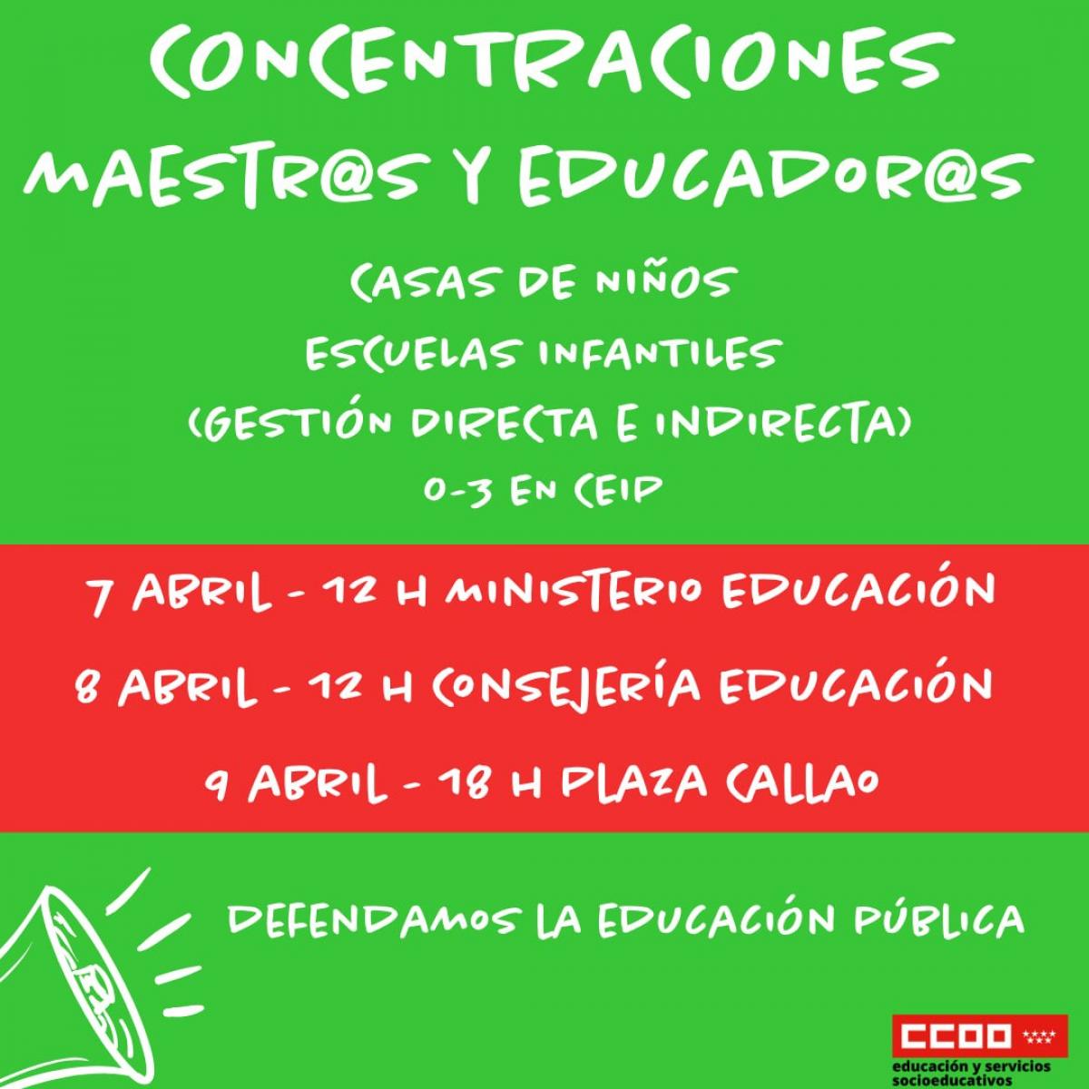 CONCENTRACIONES MAESTR@S y EDUCADOR@S