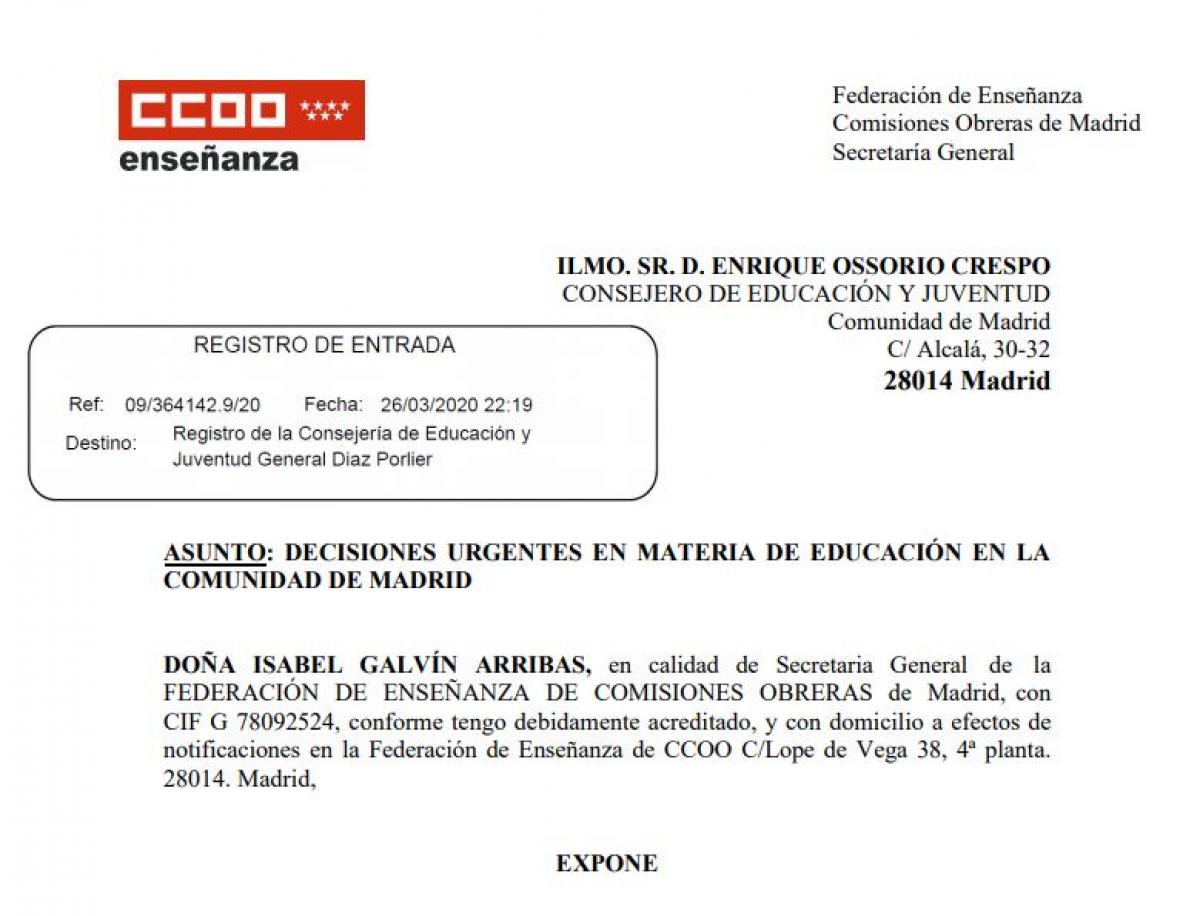 Federación Enseñanza de CCOO Madrid