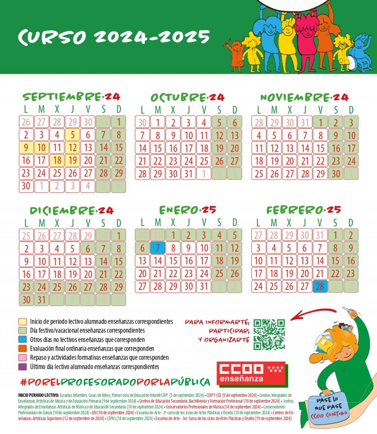 Calendario 2024-2025