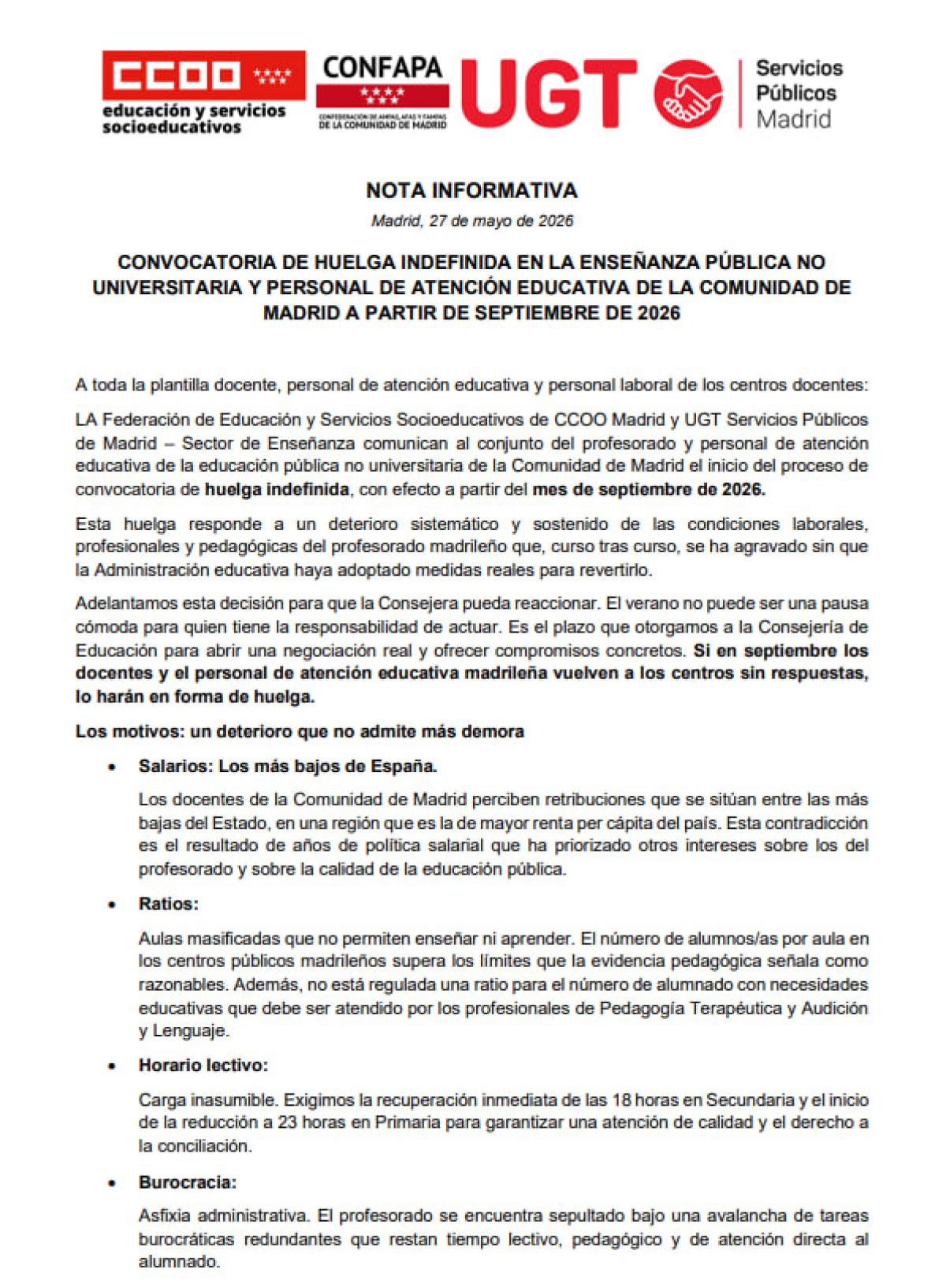Nota informativa
