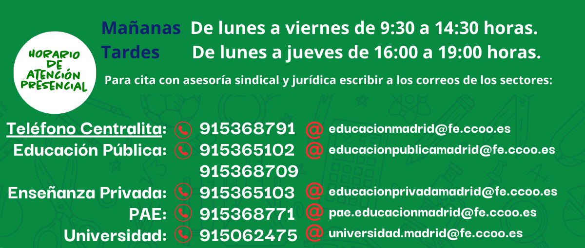 Horarios y Teléfonos Semana Santa 2026