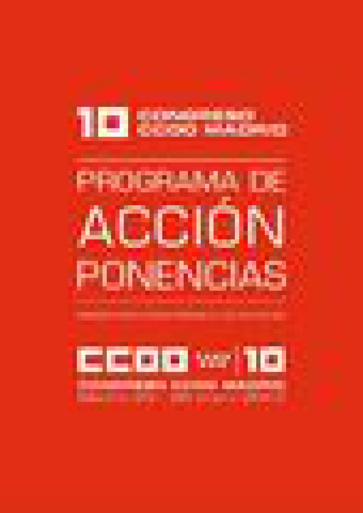Ponencias 10º Congreso de CCOO Madrid