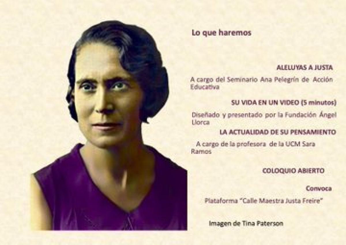126 Aniversario del nacimiento de la Maestra Justa Freire