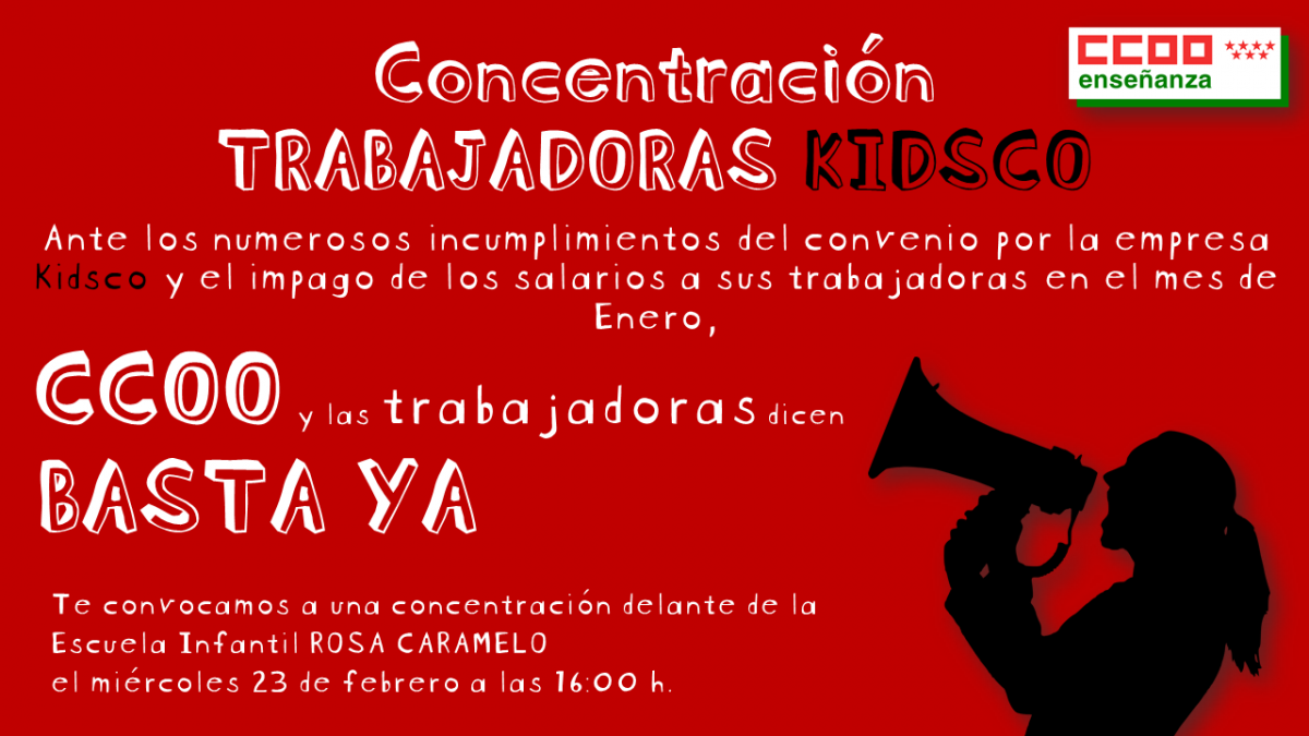 Concentración: TRABAJADORAS KIDSCO