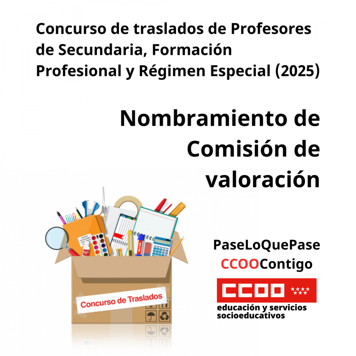 Nombramiento de Comisión de valoración