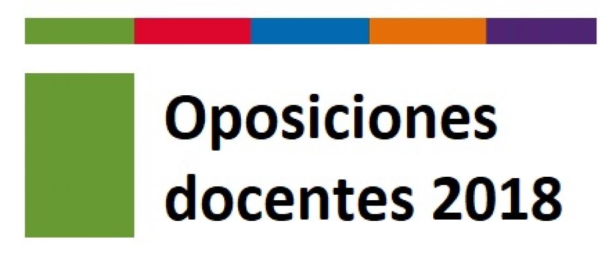 Novedades sobre Oposiciones 2018