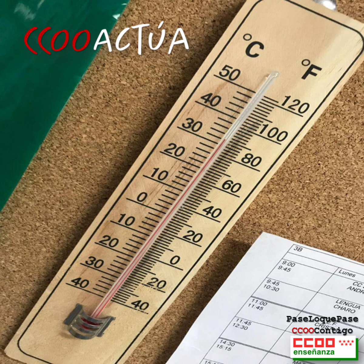Inaccin de la Consejera de Educacin ante las altas temperaturas en los centros educativos de Madrid