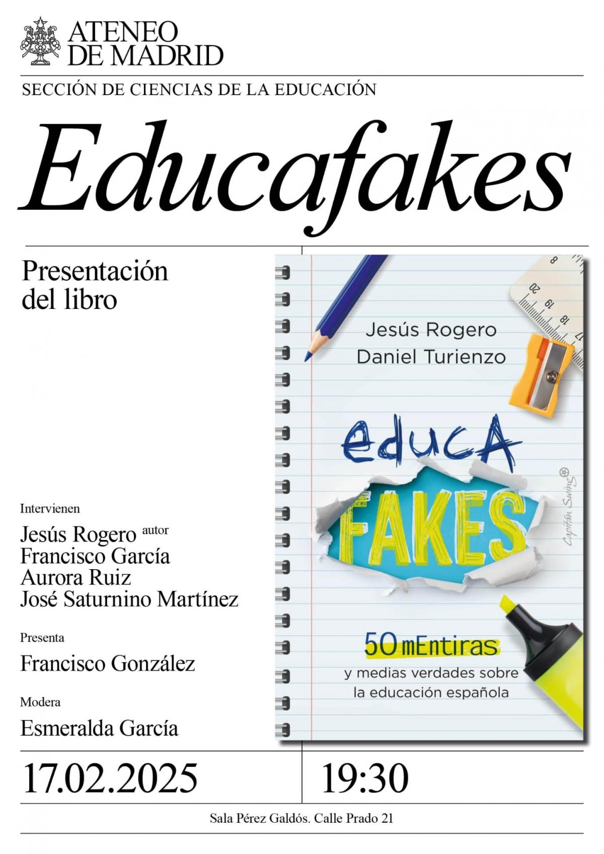 Educafakes, presentacin del libro.