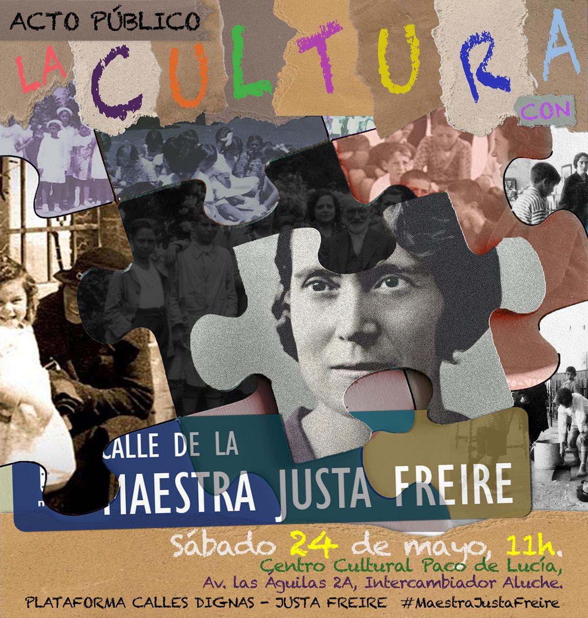 Acto cultural Justa Freire