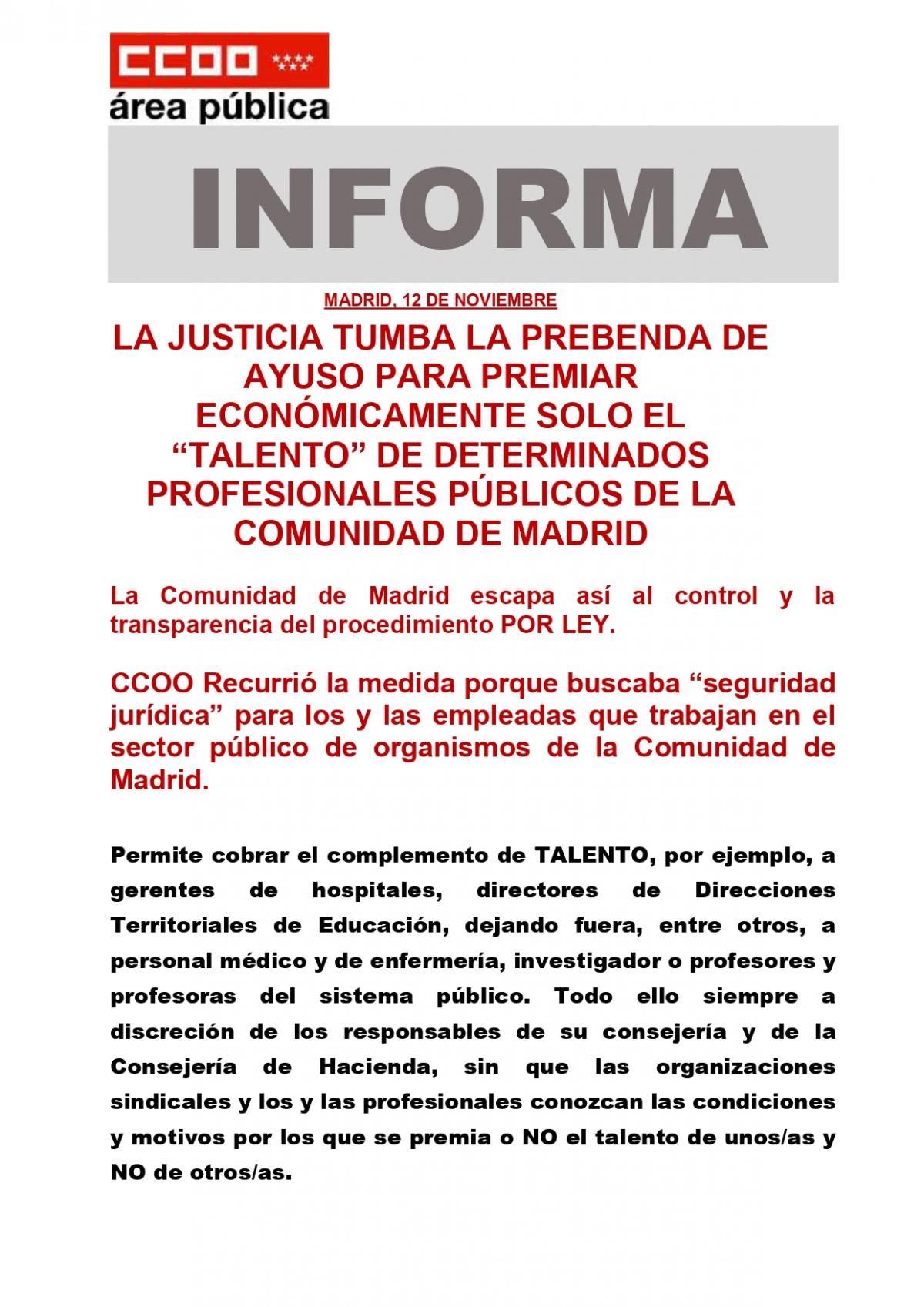 INFORMA SENTENCIA