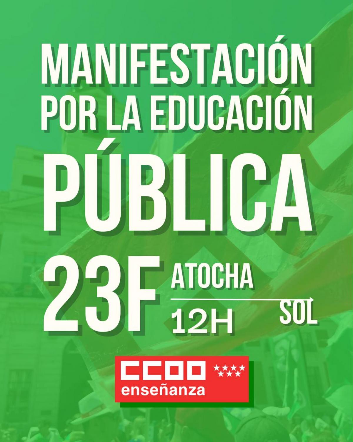 MANIFESTACIN DE TODA LA COMUNIDAD EDUCATIVA Y LA COMUNIDAD UNIVERSITARIA POR LA EDUCACIN PBLICA