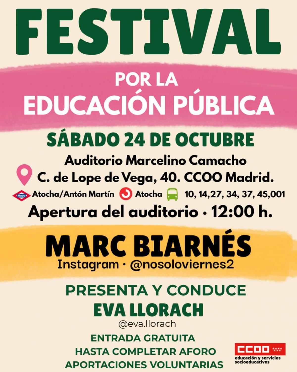 Festival Solidario por la Educación Pública