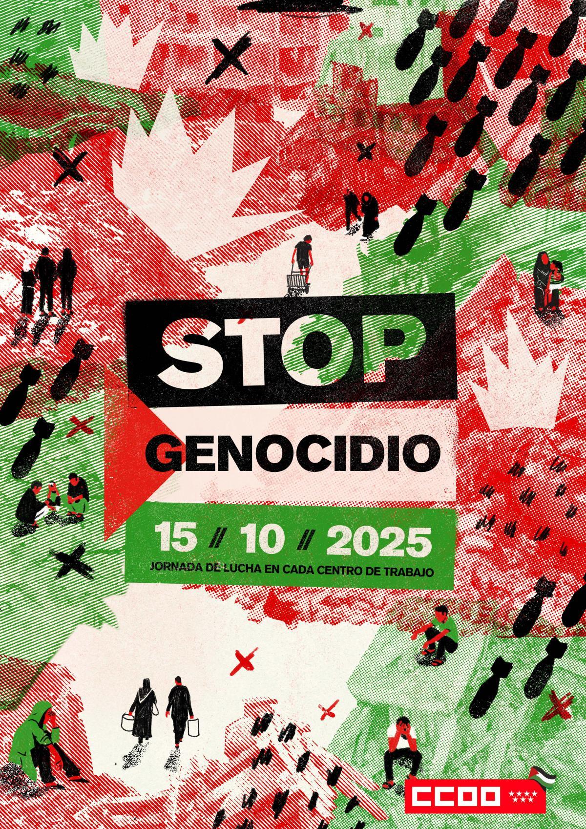 Las trabajadoras y los trabajadores decimos: ¡Basta al genocidio contra el pueblo palestino!