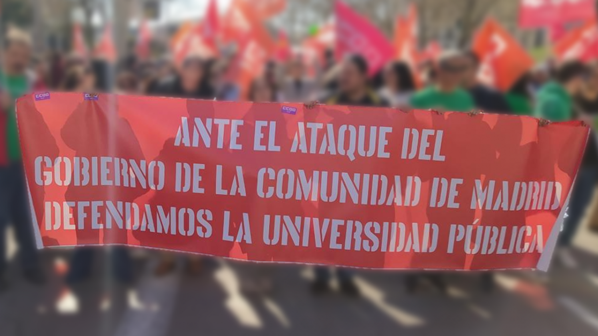 CCOO exige la retirada del nuevo borrador de la ley de universidades madrileña