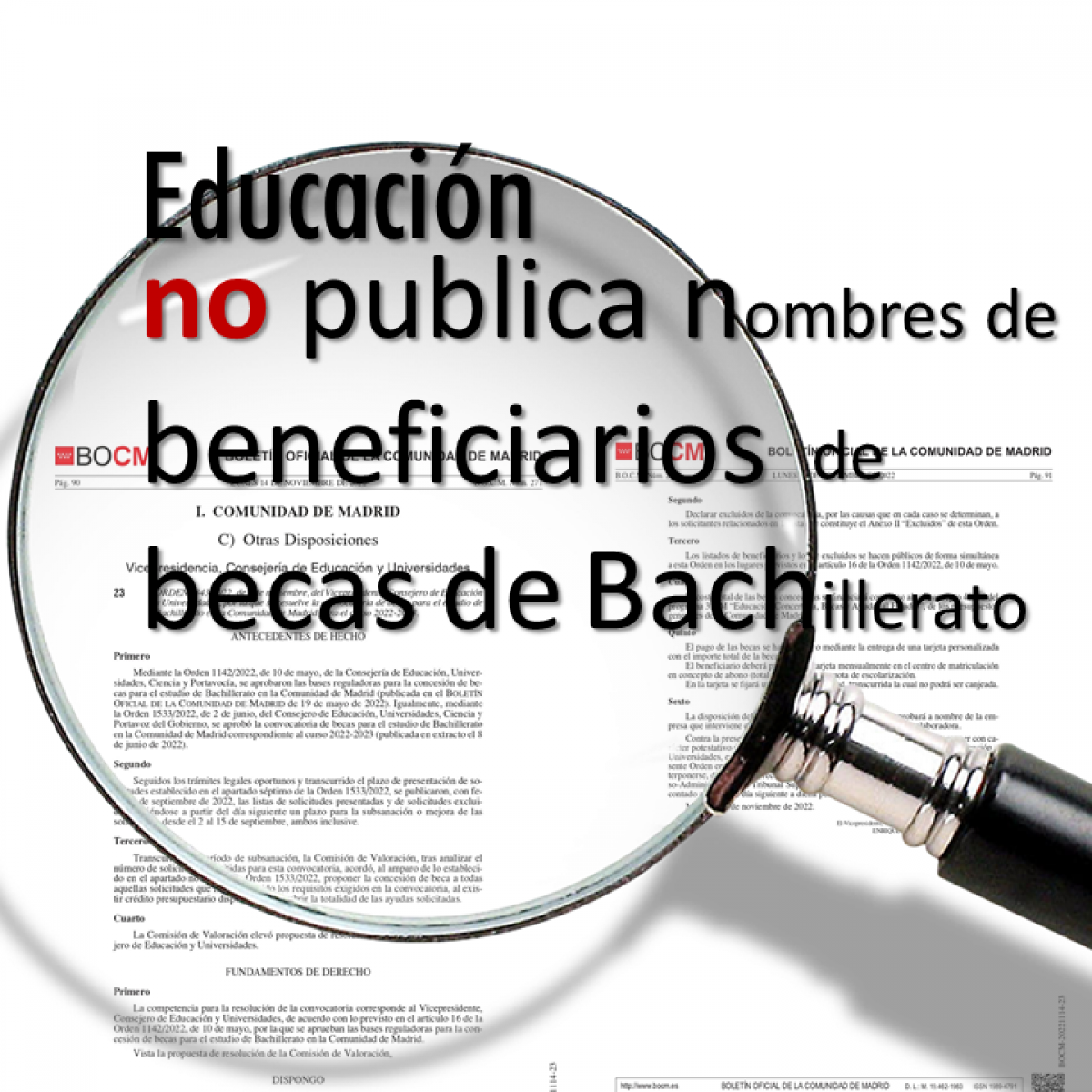 Educación no publica los nombres de los beneficiarios de las becas de Bachiller de Ayuso