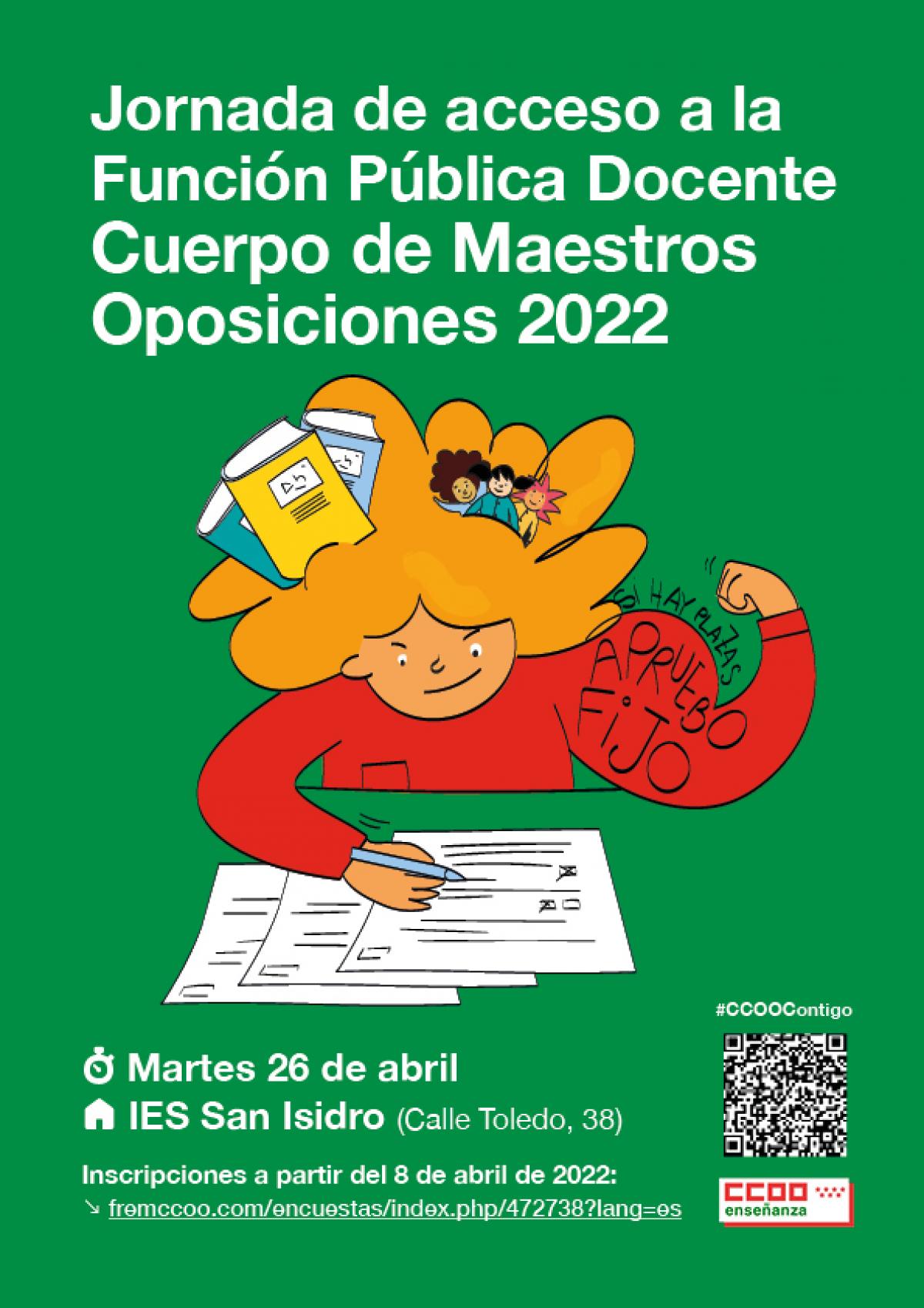 Jornada de acceso a la Función Pública Docente Cuerpo de Maestros Oposiciones 2022