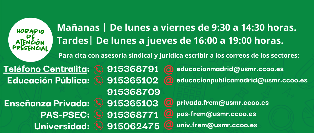 HORARIOS Y TELFONOS