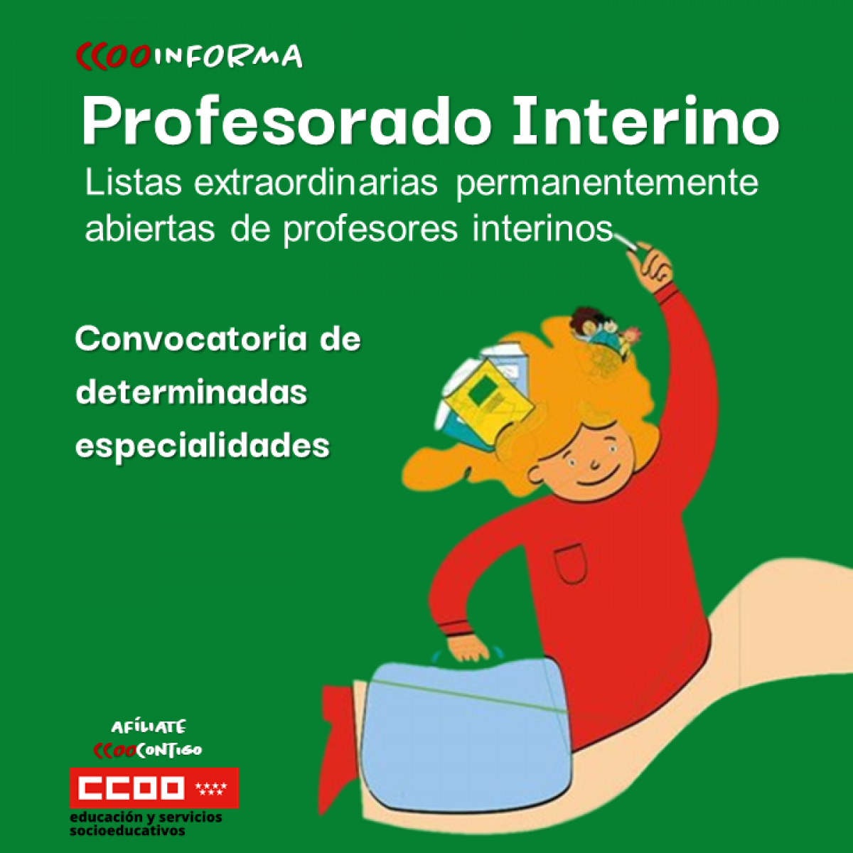 Convocatoria de determinadas especialidades