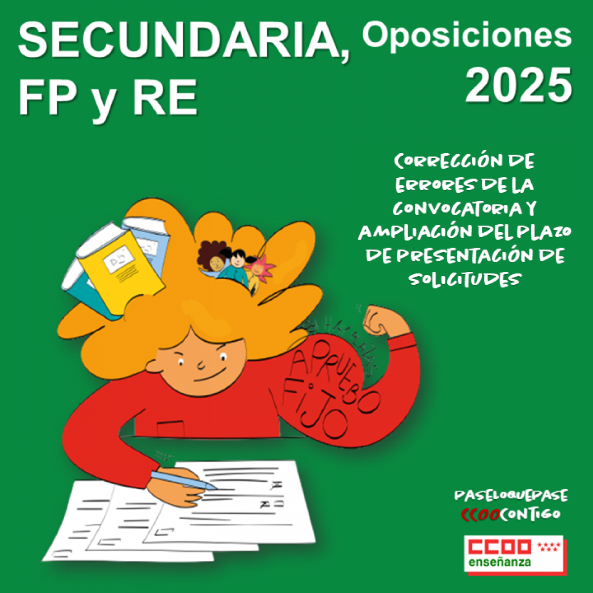 Correccin de errores de la convocatoria y ampliacin del plazo de presentacin de solicitudes