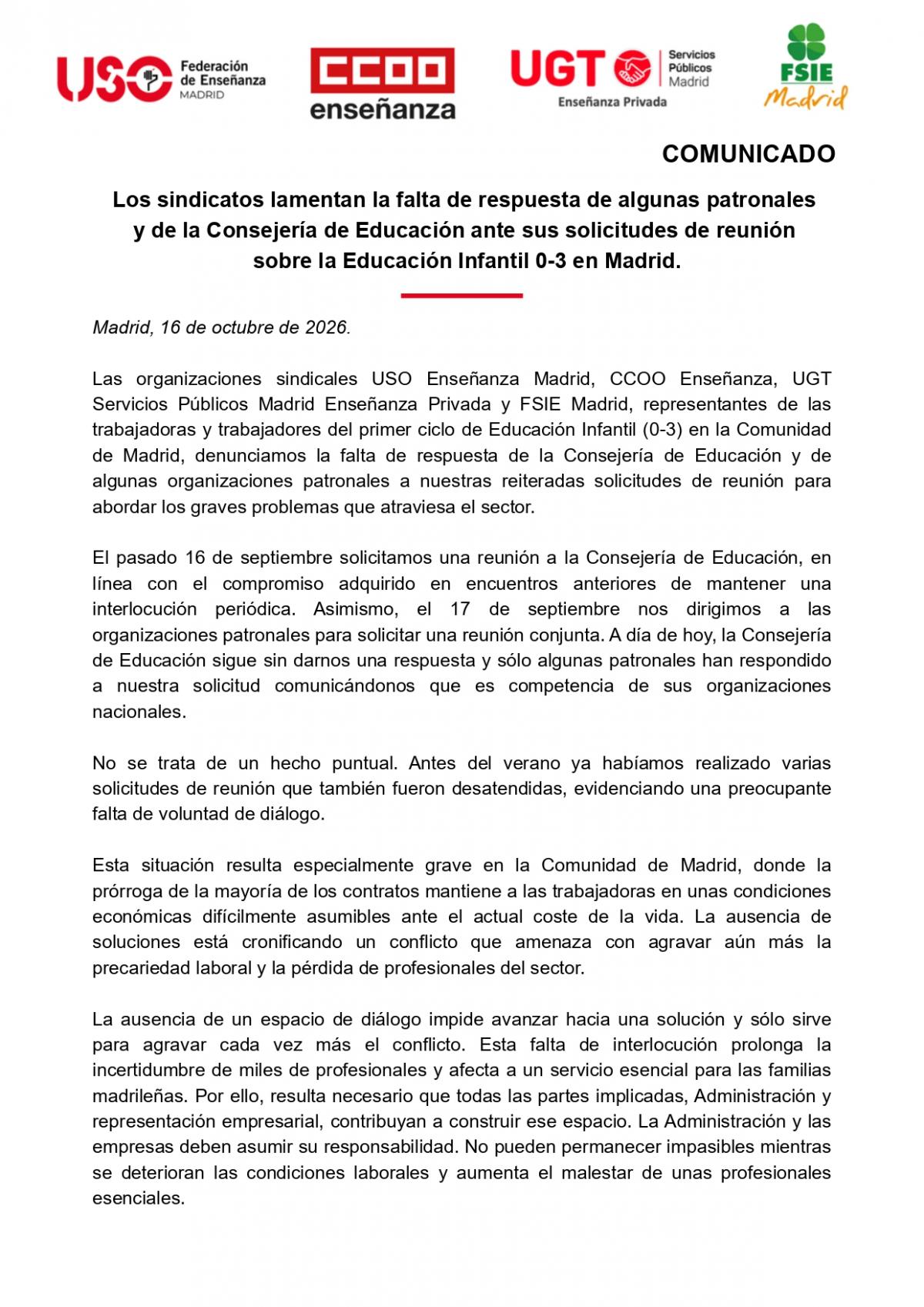 Comunicado