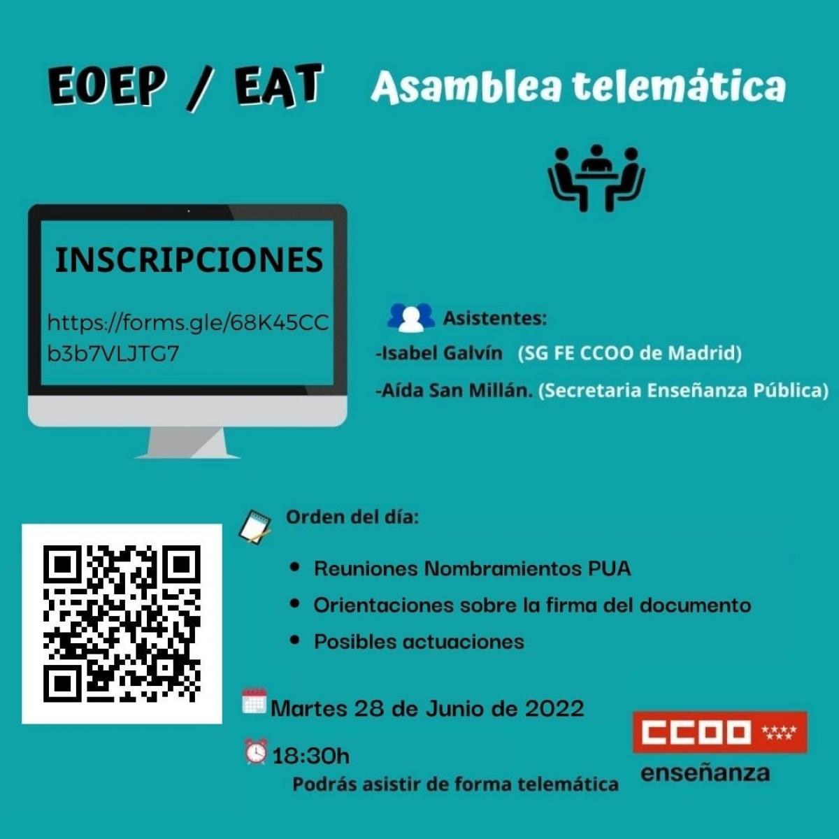Asamblea telemática EOEP / EAT