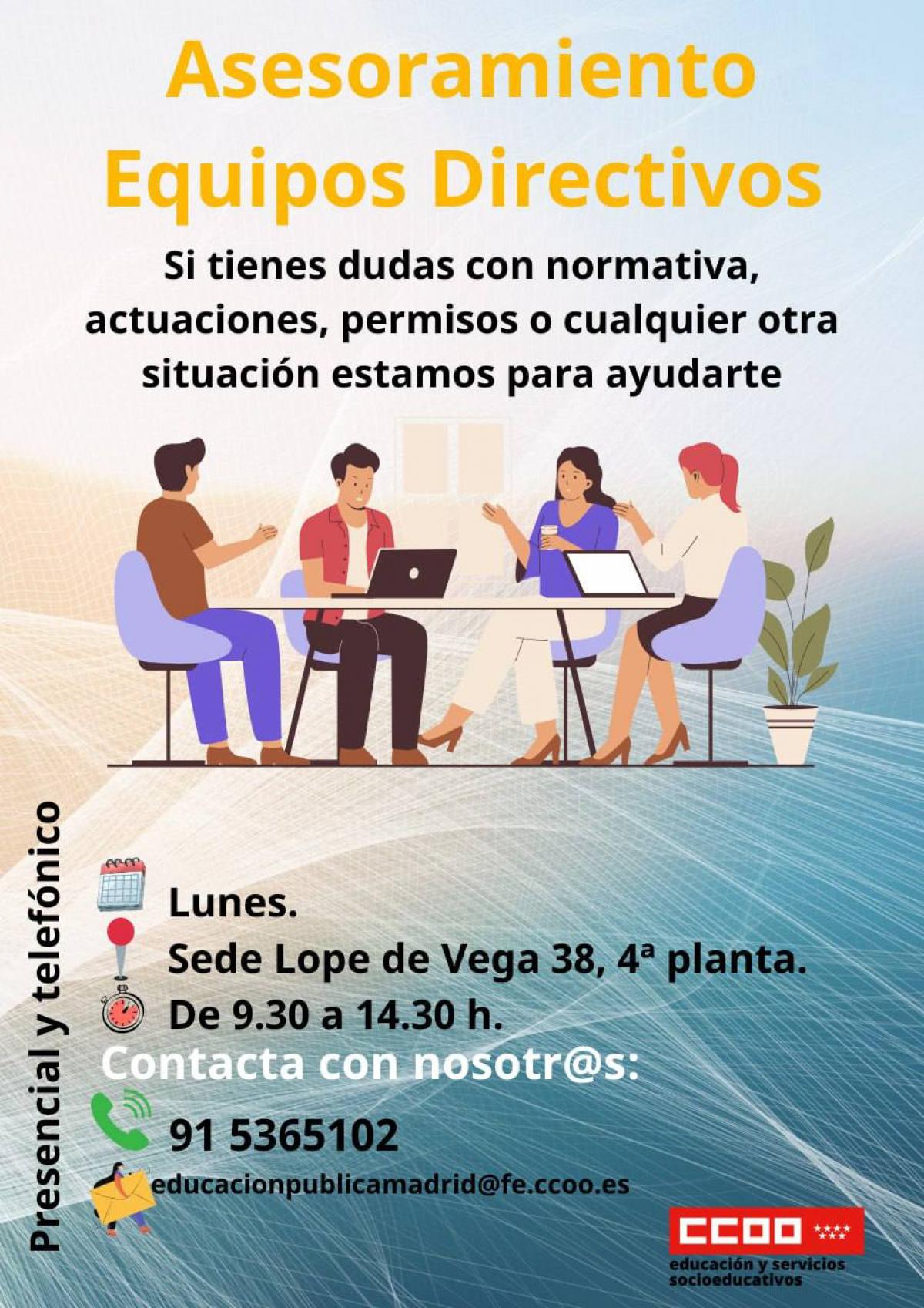 Equipos Directivos, estamos CCOONTIGO!!