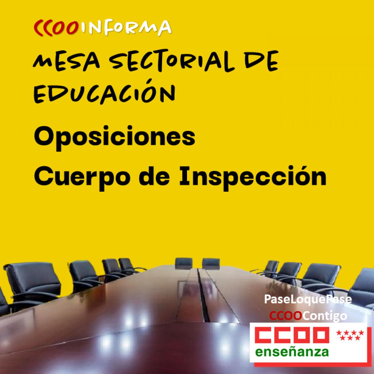 Mesa sectorial: Oposiciones al Cuerpo de Inspeccin