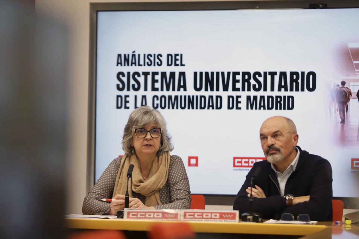 CCOO de Madrid presenta el Informe sobre el Anlisis del Sistema Universitario de la Comunidad de Madrid (Febrero 2025)