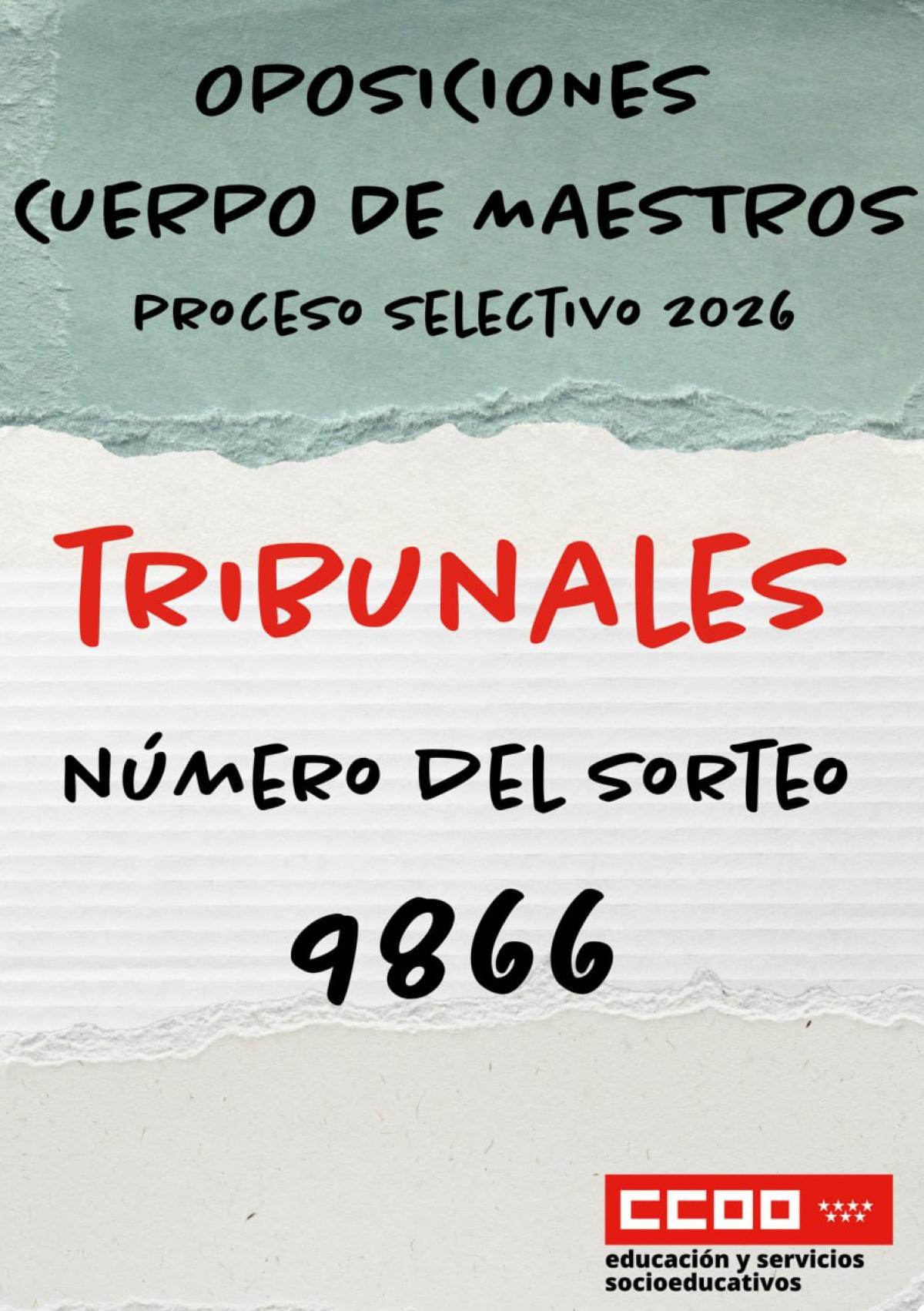 Tribunales: Número del sorteo