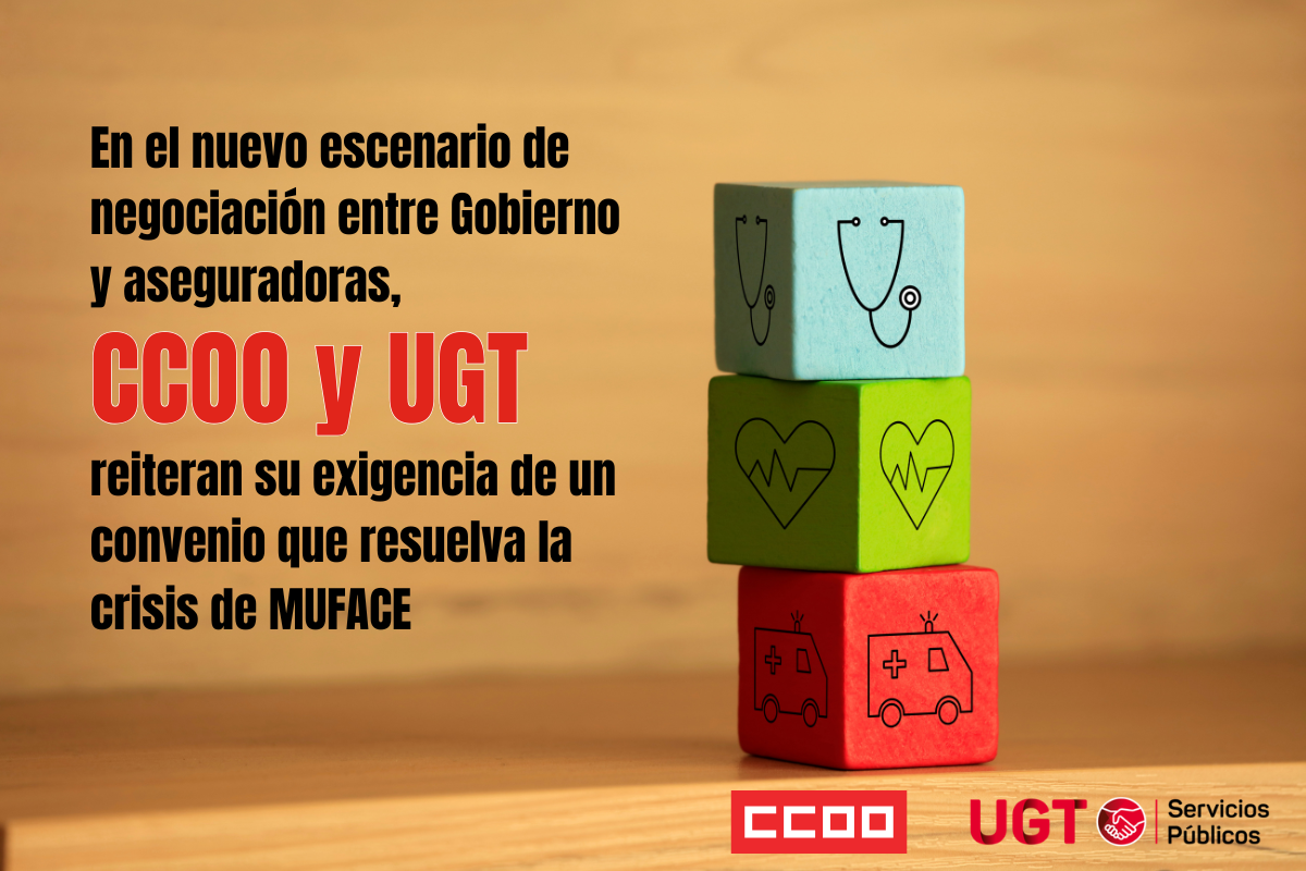 CCOO y UGT-Servicios Pblicos entienden que en este momento la situacin es mucho ms cercana a un acuerdo que d tranquilidad a las personas mutualistas